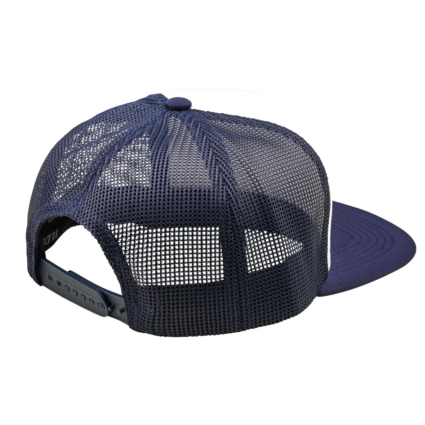 Troy Lee Designs Stamp Trucker Snapback Hat - Vintage White-Navy