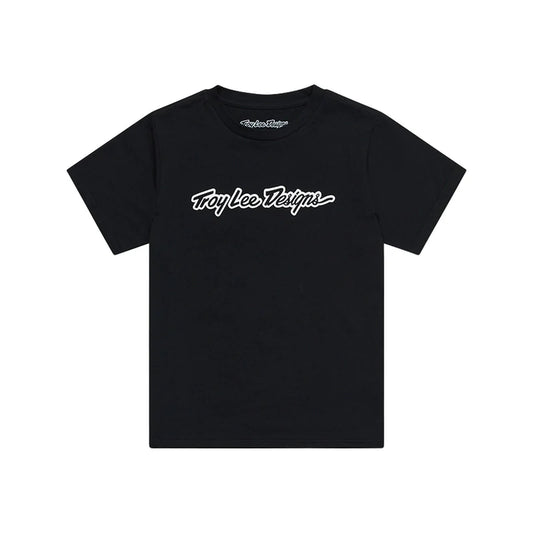 Troy Lee Designs Signature Short Sleeve Tee - Youth - Black