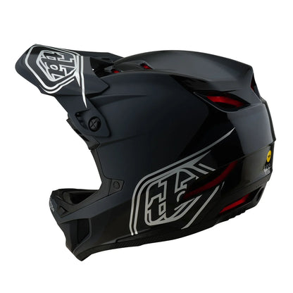 Troy Lee Designs D4 Polyacrylite Full Face Helmet - Shadow - Black