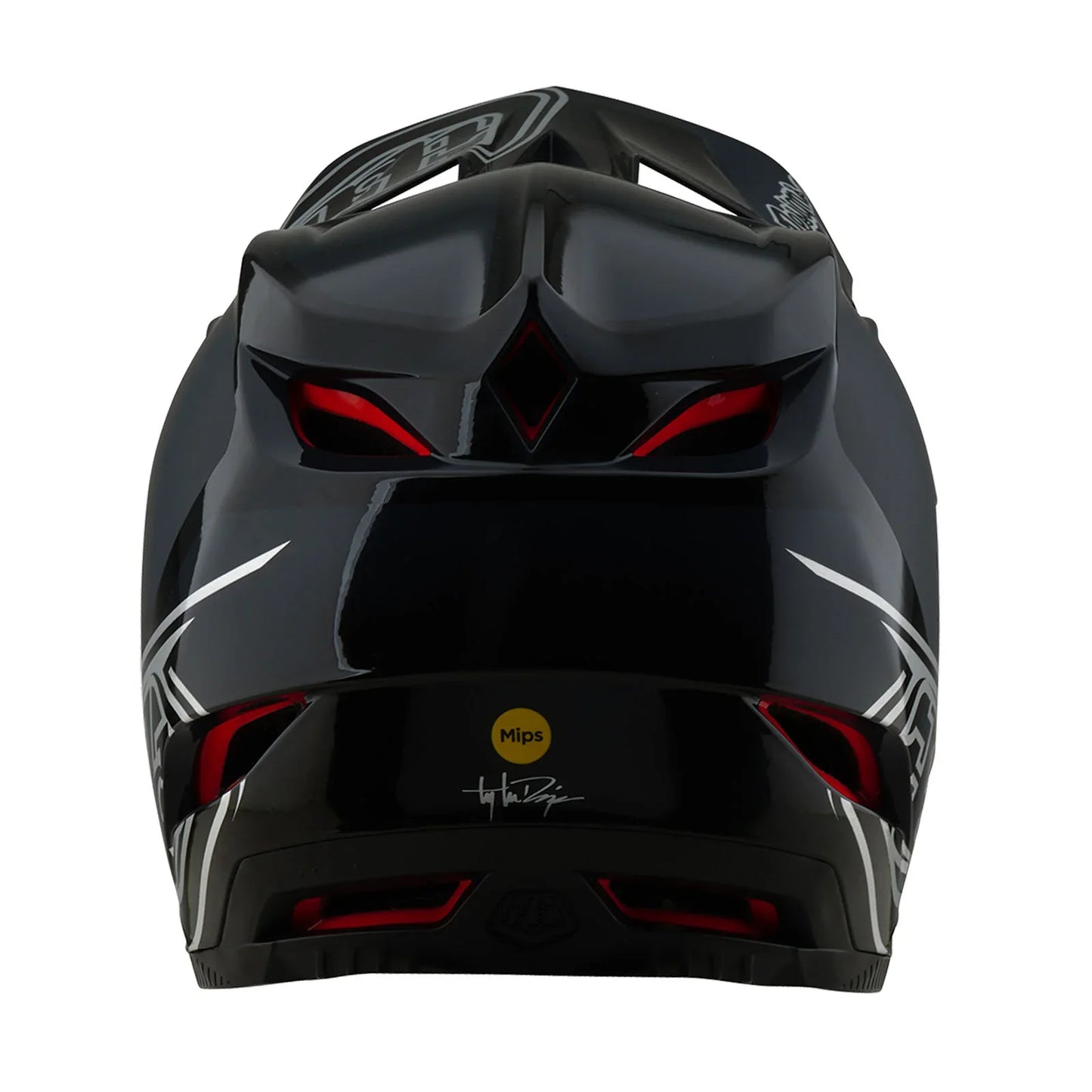 Troy Lee Designs D4 Polyacrylite Full Face Helmet - Shadow - Black