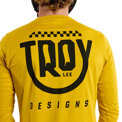 Troy Lee Designs Ruckus Long Sleeve Ride Tee - Eyez - Safron
