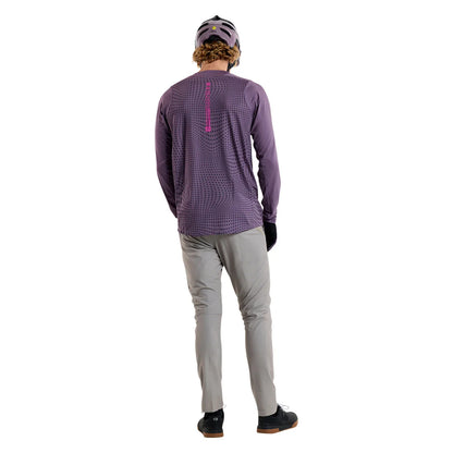 Troy Lee Designs Skyline Long Sleeve MTB Jersey - Radioscape - Deep Purple