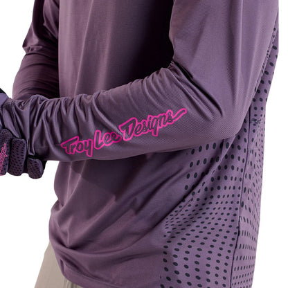 Troy Lee Designs Skyline Long Sleeve MTB Jersey - Radioscape - Deep Purple
