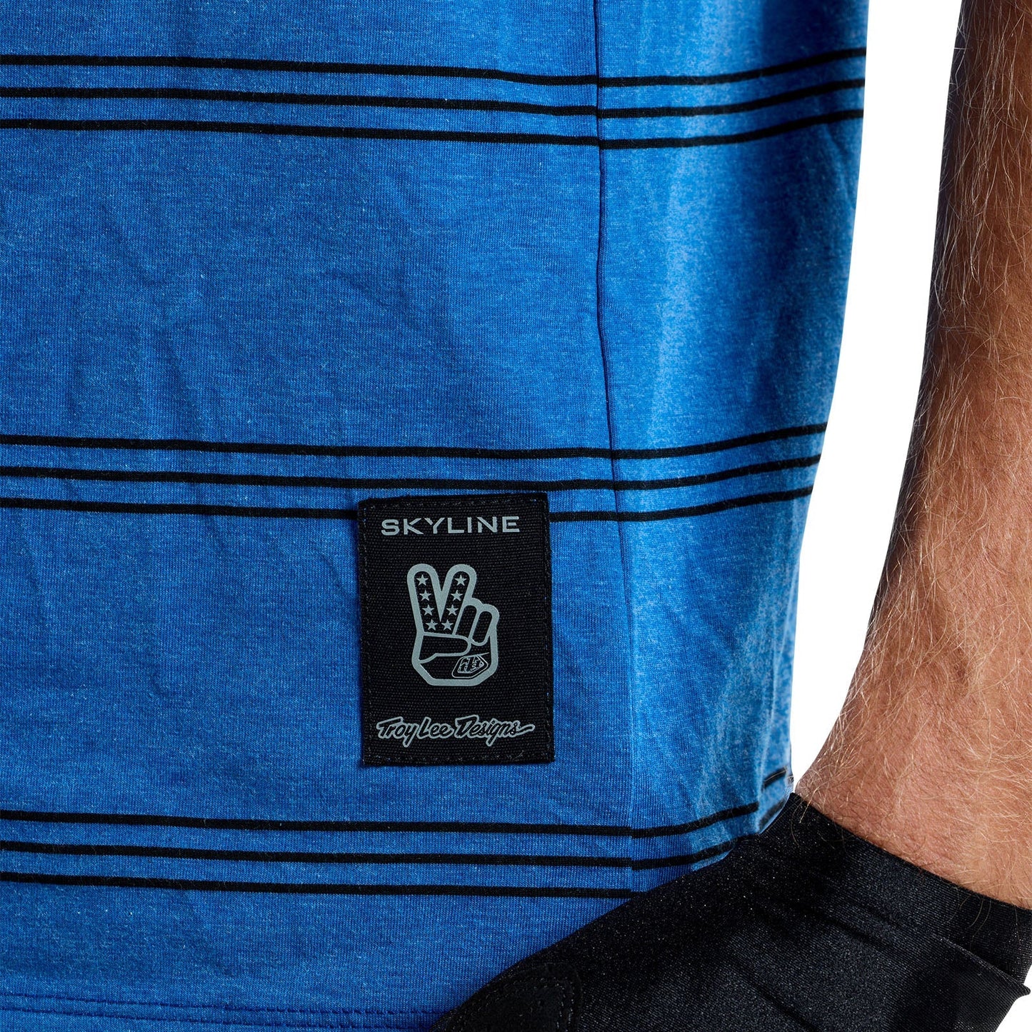 Troy Lee Designs Skyline Short Sleeve Ride Tee - Washed Out - Cobalt